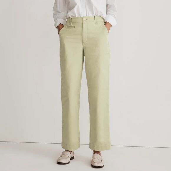Madewell Relaxed Chino Pants Pale Lichen - Picture 1 of 7